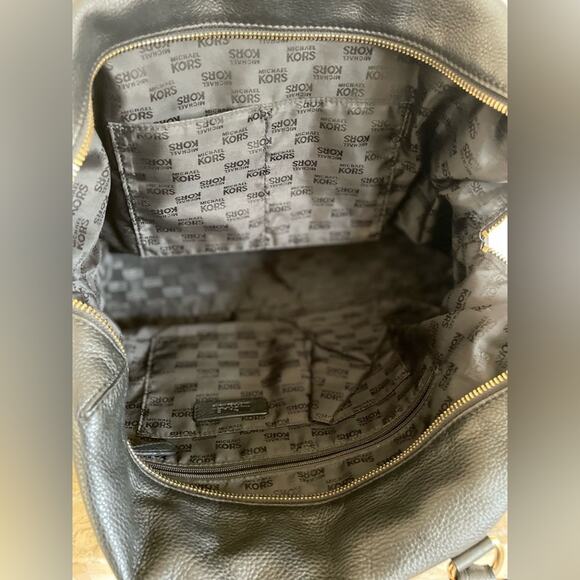 XL MICHAEL KORS pebble leather satchel weekender shoulder bag - Picture 7 of 7